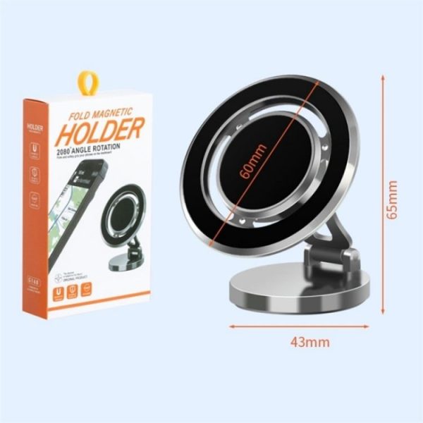 G168 Rotatable Cellphone Stand Car Dashboard Windshield Magnetic Phone Holder (Grey) - Image 10