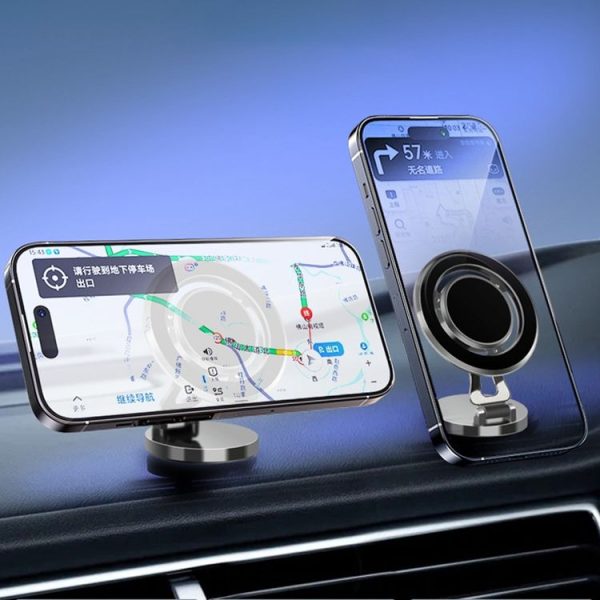 G168 Rotatable Cellphone Stand Car Dashboard Windshield Magnetic Phone Holder (Grey) - Image 11