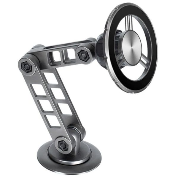 G198 Adjustable Robotic Arm Cellphone Stand Car Dashboard Windshield Magnetic Phone Holder (Grey)