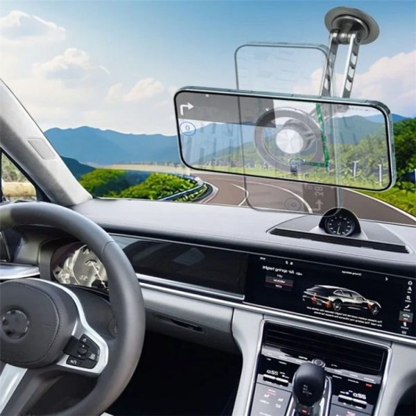 G198 Adjustable Robotic Arm Cellphone Stand Car Dashboard Windshield Magnetic Phone Holder (Grey) - Image 5