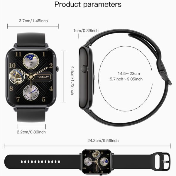 Q19 Max 2.1 inch HD Screen Waterproof Sports Business Smart Watch (White) - Image 12