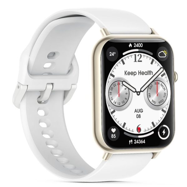 Q19 Max 2.1 inch HD Screen Waterproof Sports Business Smart Watch (White) - Image 2