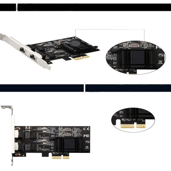 Dual-port 2.5G Gigabit Network Adapter Desktop 8125BG Chip Ethernet Server Network Adapter ESXi Diskless PXE - Image 4