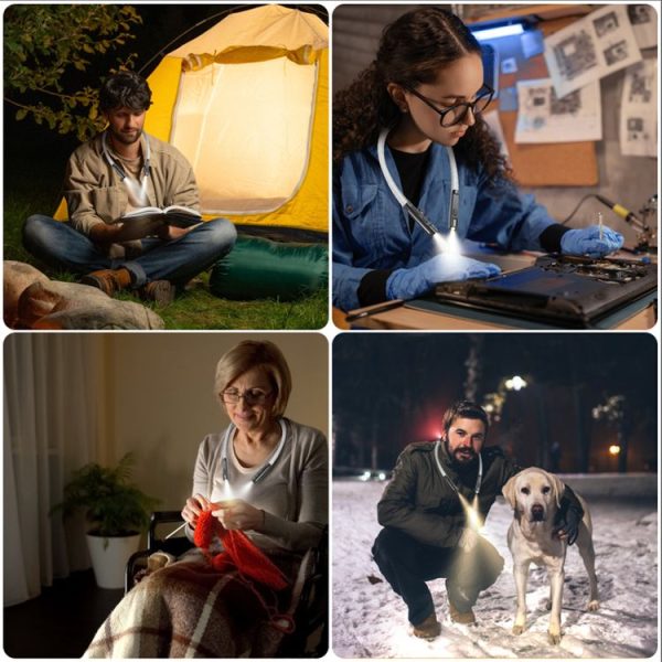 Three-tone Light LED Hanging Neck Light Emergency Light Eye Protection Reading Light - Image 7