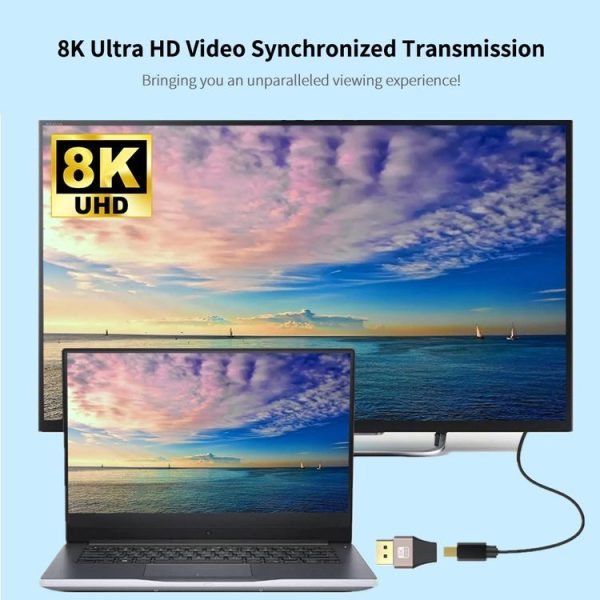 JUNSUNMAY 8K 60Hz Male Displayport to Female Mini Displayport Adapter DP Converter - Image 5