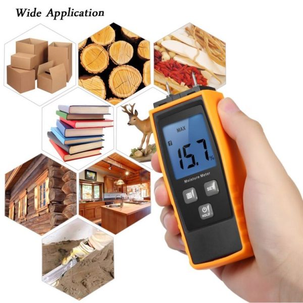 RZ660 Professional Wood Moisture Humidity Meter Digital Tester - Image 7
