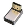 JUNSUNMAY 8K 60Hz PD1.4 Male Displayport to Female Displayport Adapter Converter, Angle: Up