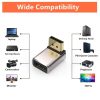 JUNSUNMAY 8K 60Hz PD1.4 Male Displayport to Female Displayport Adapter Converter, Angle: Up - Image 4