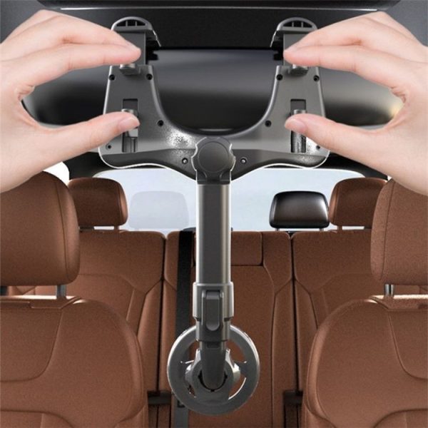 23-H06 Magnetic Phone Bracket Adjustable Angle Car Rearview Mirror Mount Holder - Image 2