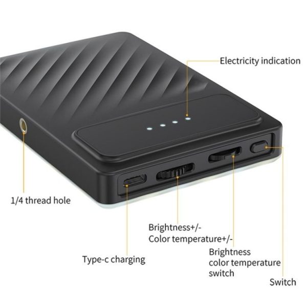 V16WS Mobile Phone / Tablet / Laptop Pocket Fill Light 24 Effects RGB Light Without Screen - Image 3