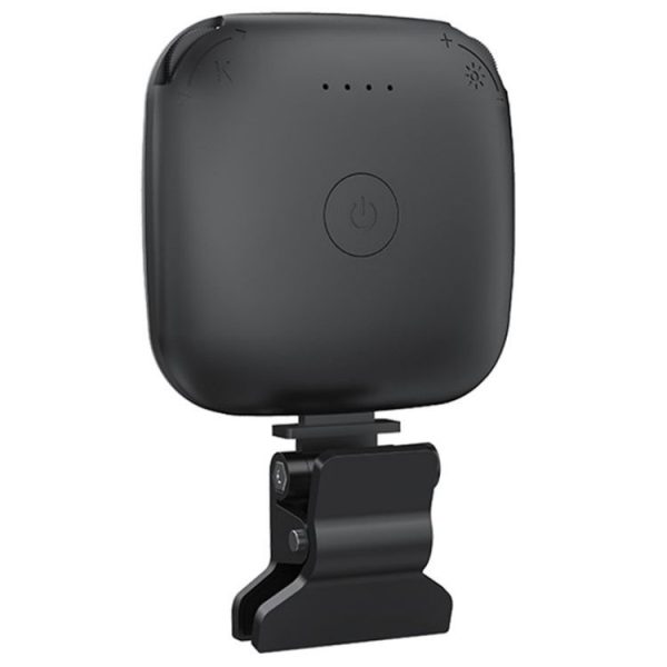 V15 Mini Clip-On Portable LED Fill Light Phone Laptop Video Conference Live Streaming Fill Lamp (Black)