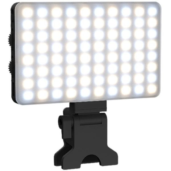 V12A Phone Laptop Video Conference Fill Lamp Portable Selfie Live Streaming LED Fill Light (Black)