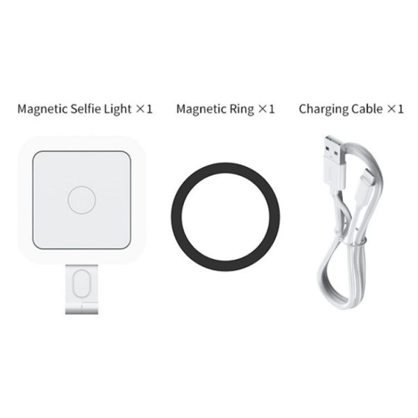 V18 Portable Skin Beauty Live Streaming LED Fill Light Magnetic Phone Selfie Lamp (Black) - Image 11