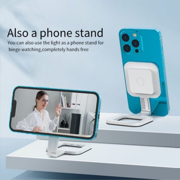 V18 Portable Skin Beauty Live Streaming LED Fill Light Magnetic Phone Selfie Lamp (Black) - Image 2