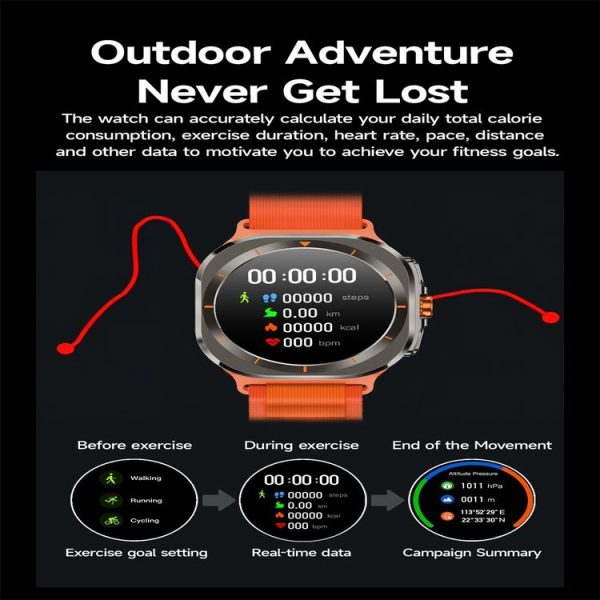 Z7 Ultra 1.46 inch Color Screen Smart Watch, Support Bluetooth Call / Health Monitoring (Black) - Image 5