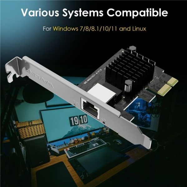 WAVLINK NWP002 2Gbps RTL8125B Chip RJ45 Ethernet Adapter Pcie Network Card - Image 5
