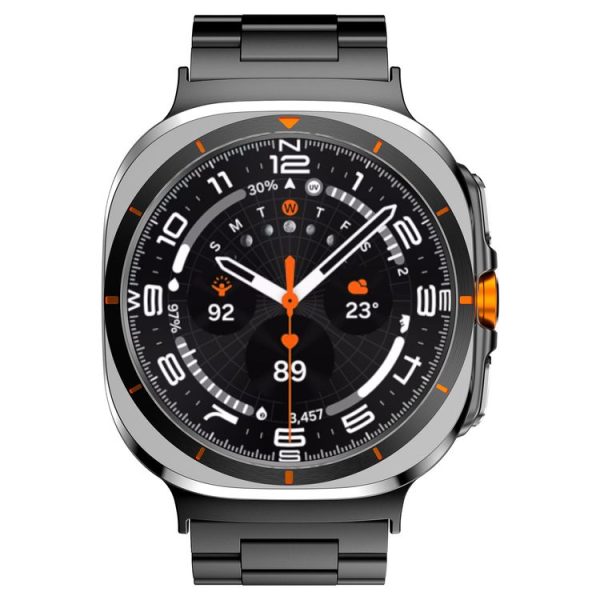 Samsung Galaxy Watch Ultra 47mm Three Beads Titanium Alloy Metal Watch Band (Black) - Image 3
