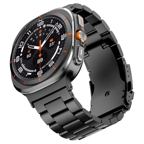 Samsung Galaxy Watch Ultra 47mm Three Beads Titanium Alloy Metal Watch Band (Black) - Image 4
