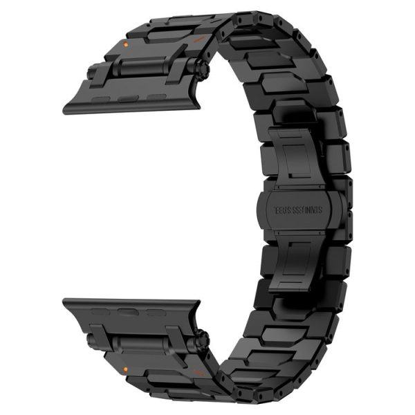 Apple Watch Series 10 46mm Pathfinder Stainless Steel Metal Watch Band (Black) - Image 2