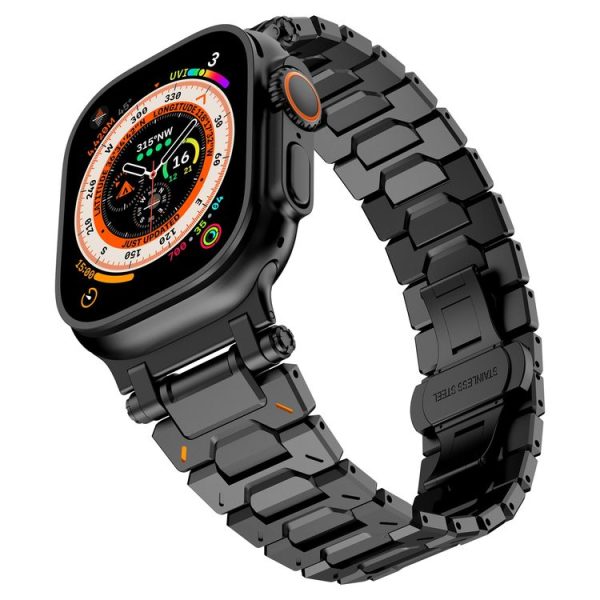Apple Watch Series 10 46mm Pathfinder Stainless Steel Metal Watch Band (Black) - Image 7