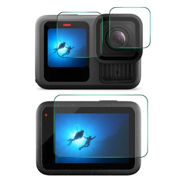 GoPro HERO13 Black ENKAY 0.2mm 9H Tempered Glass Screen Protector Front & Back Camera Film