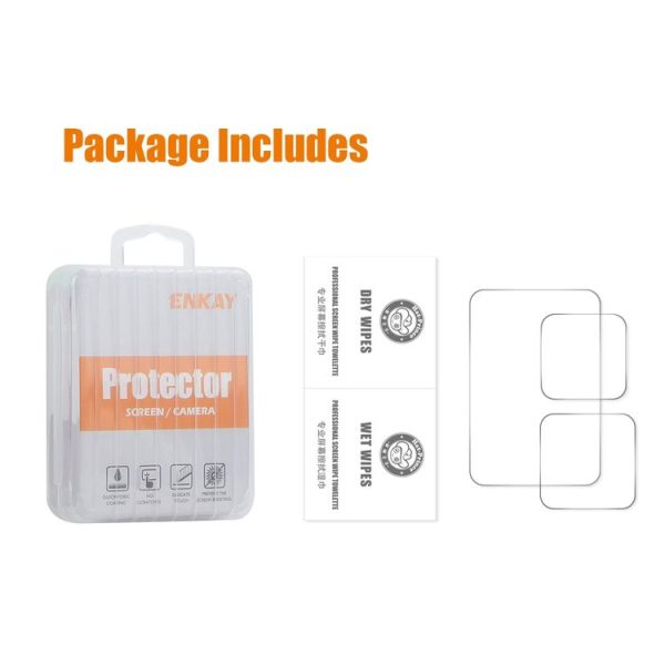 GoPro HERO13 Black ENKAY 0.2mm 9H Tempered Glass Screen Protector Front & Back Camera Film - Image 6