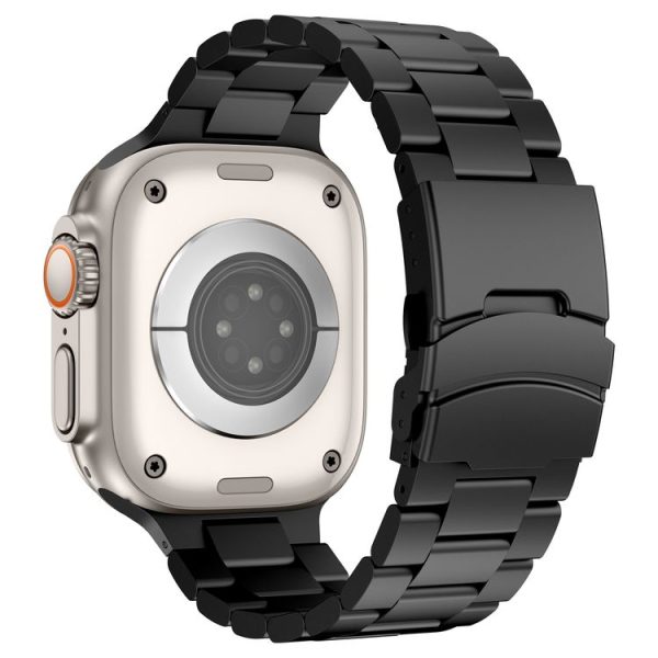 Apple Watch Series 10 46mm Three Beads Titanium Alloy Metal Watch Band (Black) - Image 3