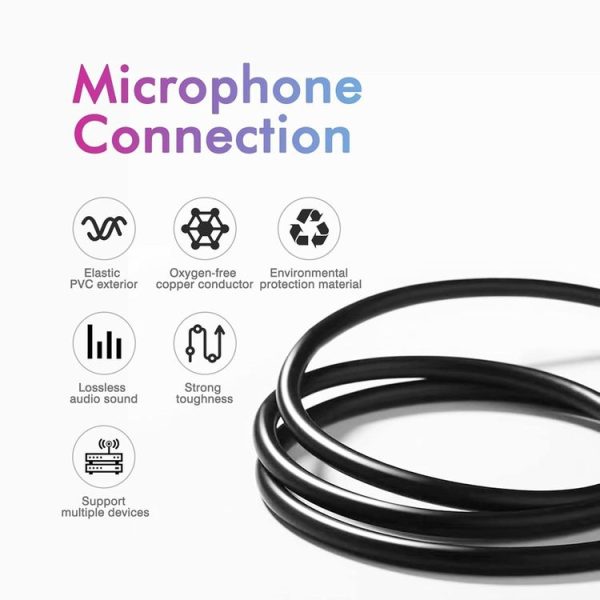 2m XLR Microphone Cable, 4.95 FT XLR Male to XLR Female Balanced 3 Pin Mic Cables, Black - Image 6