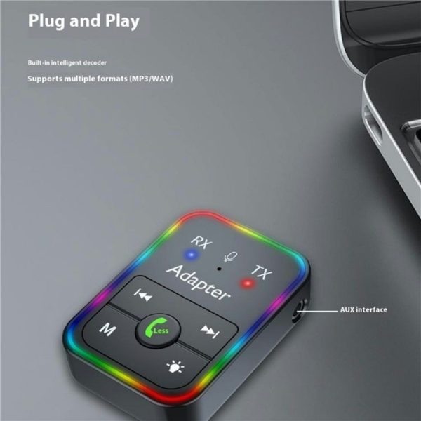 Q9 Support TF Card Playback 2-in-1 Bluetooth 5.3 Wireless Transmitter / Receiver MP3 Player - Image 5