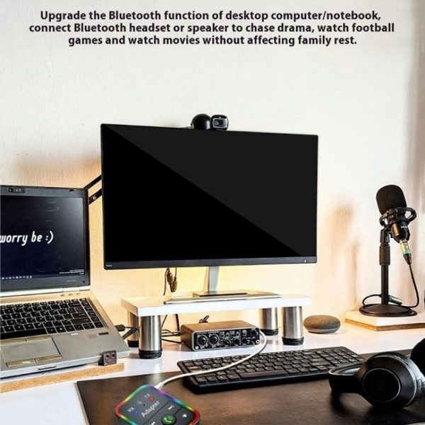 Q9 Support TF Card Playback 2-in-1 Bluetooth 5.3 Wireless Transmitter / Receiver MP3 Player - Image 7