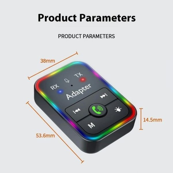 Q9 Support TF Card Playback 2-in-1 Bluetooth 5.3 Wireless Transmitter / Receiver MP3 Player - Image 8