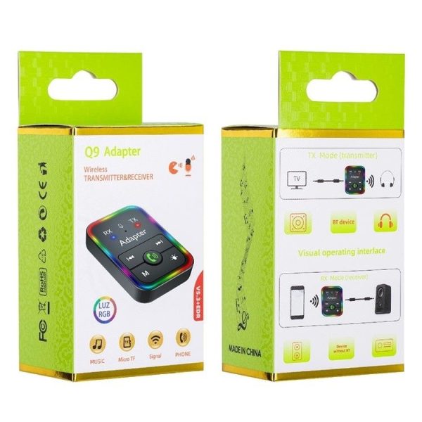 Q9 Support TF Card Playback 2-in-1 Bluetooth 5.3 Wireless Transmitter / Receiver MP3 Player - Image 9
