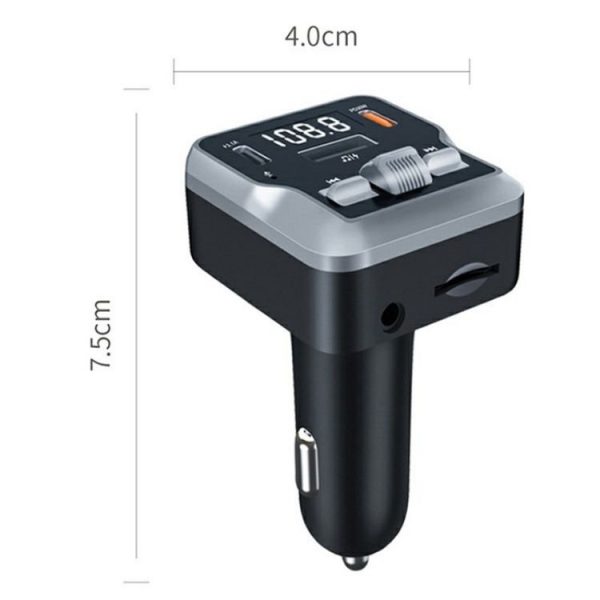 C64 MP3 Music Player Bluetooth 5.3 PD 30W Car Charger Handsfree Calling Audio Receiver - Image 6