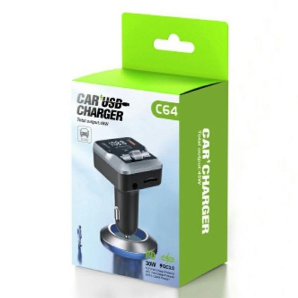 C64 MP3 Music Player Bluetooth 5.3 PD 30W Car Charger Handsfree Calling Audio Receiver - Image 7
