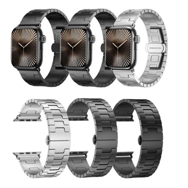 Apple Watch 46mm / 49mm / 45mm / 44mm Titanium Alloy Metal Watch Band (Titanium Color) - Image 4