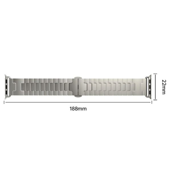 Apple Watch 46mm / 49mm / 45mm / 44mm Titanium Alloy Metal Watch Band (Titanium Color) - Image 6