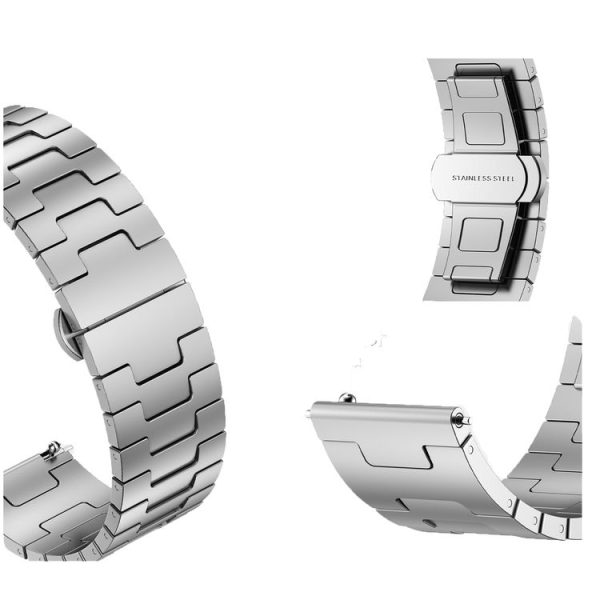 Amazfit Bip 5 / GTR 4 / GTR 3 Titanium Alloy Metal 22mm Watch Band (Black) - Image 6