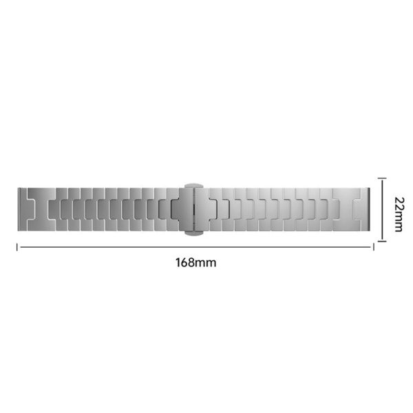 Honor Watch 4 Pro Titanium Alloy 22mm Metal Watch Band (Black) - Image 6