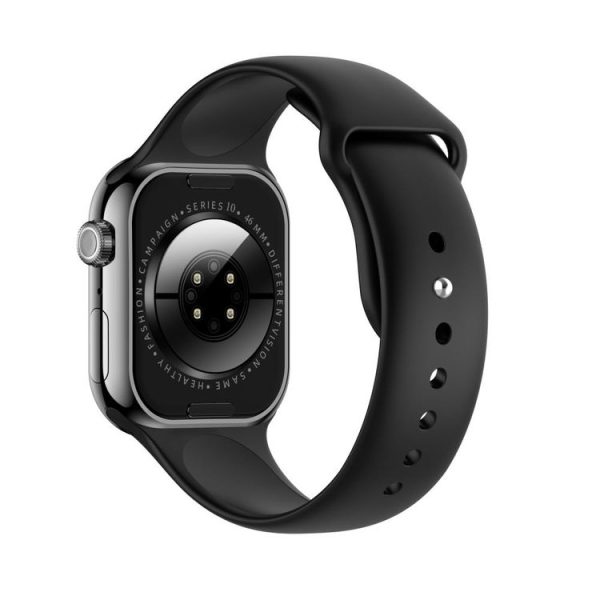KL08 2.04 inch Color Screen Smart Watch Silicone Strap, Support Bluetooth Call (Black) - Image 3