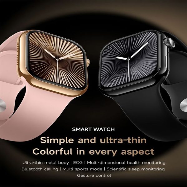 KL08 2.04 inch Color Screen Smart Watch Silicone Strap, Support Bluetooth Call (Black) - Image 4