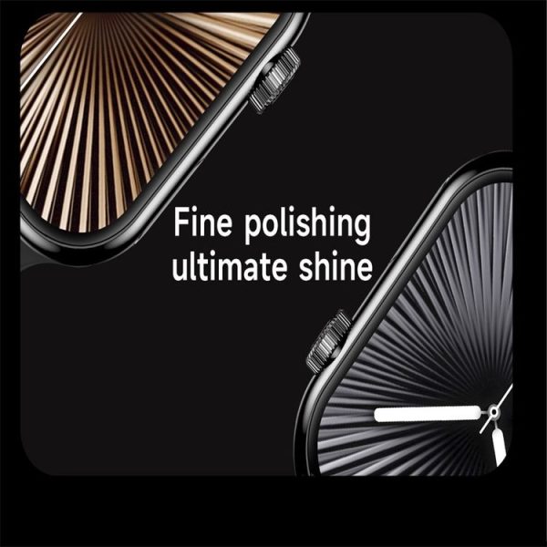 KL08 2.04 inch Color Screen Smart Watch Milan Steel Strap, Support Bluetooth Call (Black) - Image 6