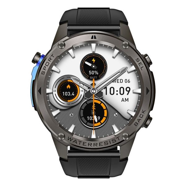 DM56 1.43 inch Color Screen Smart Watch, Support Bluetooth Call / Health Monitoring (Black) - Image 2