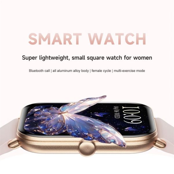 KM66 1.75 inch Color Screen Smart Watch Milan Steel Strap, Support Bluetooth Call (Black) - Image 3