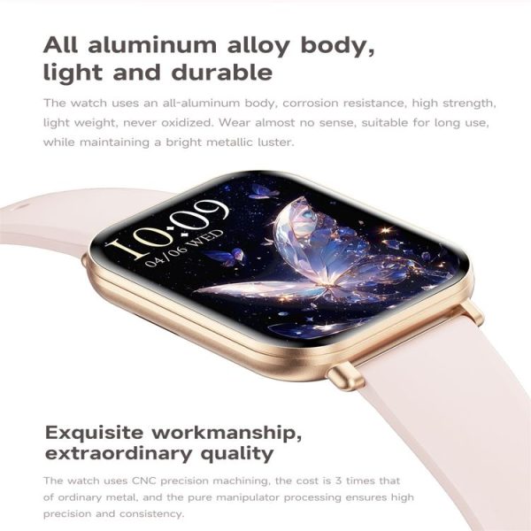 KM66 1.75 inch Color Screen Smart Watch Milan Steel Strap, Support Bluetooth Call (Black) - Image 5
