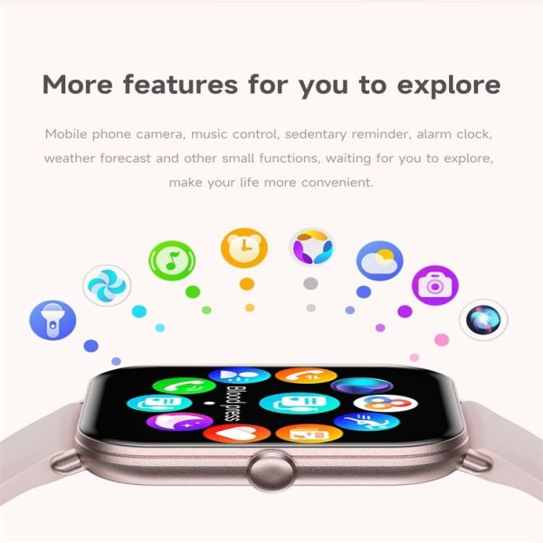 KM66 1.75 inch Color Screen Smart Watch Milan Steel Strap, Support Bluetooth Call (Black) - Image 8
