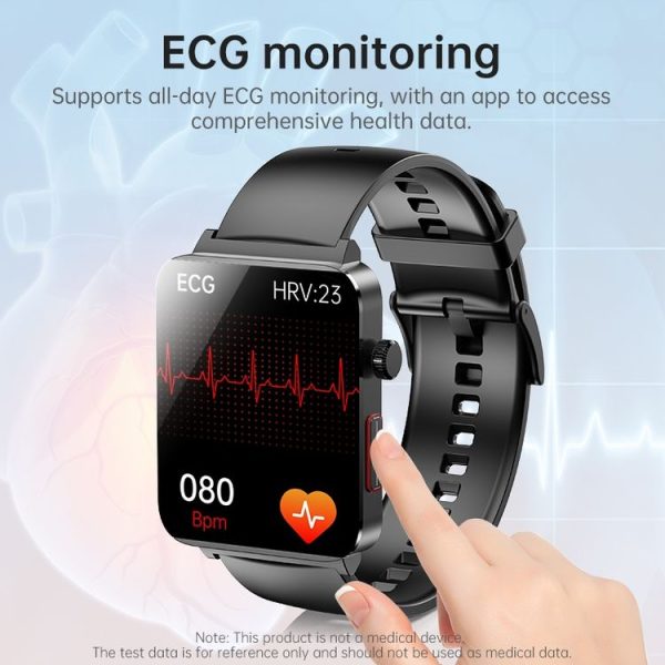 KS03 Pro 1.96 inch Color Screen Smart Watch, Support Bluetooth Call / Health Monitoring (Black) - Image 4