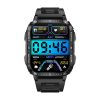 KT79 1.96 inch Color Screen Smart Watch, Support Bluetooth Call / Health Monitoring (Black Silver) - Image 3