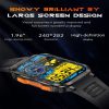 KT79 1.96 inch Color Screen Smart Watch, Support Bluetooth Call / Health Monitoring (Black Silver) - Image 5