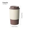 JUNSUNMAY 380ml 304 Stainless Steel Vacuum Insulated Coffee Travel Mug Spill Proof with Lid (Pink) - Image 6