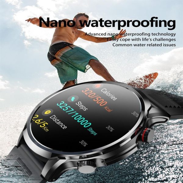 EX100 1.95 inch Color Screen Smart Watch, Support Bluetooth Call / Health Monitoring (Black) - Image 8